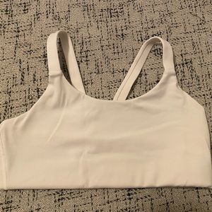 Girlfriend Collective ivory sports bra